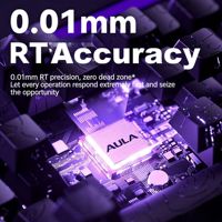 AULA HERO68 Wired Full Size Mechanical Gaming Keyboard PBT 8K Return Hot Swap 0.01mm RT Low Noise Custom E-Sports RGB for FPS