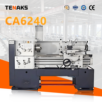 Tour horizontal de moyenne capacité TENAKS CA6240, tour universel à banc déporté, tour de précision manuel