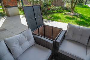 Chaises modernes pour restaurant, chaises de salle à manger en osier pour extérieur, ensembles de table, ensemble de patio de jardin, mobilier d'extérieur en rotin - Product Image 5