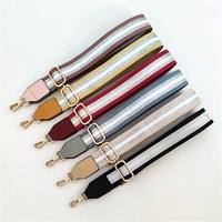 Nouvelle Arrivée Sangle d'épaule réglable en sangle tissée avec clip métallique et logo personnalisé pour sacs bandoulière et sacs à main