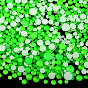 Strass en verre OLeeya en gros, mélange néon 2028, tailles SS6-SS20, à dos plat, non thermocollants, pour la décoration des ongles - Product Image 3