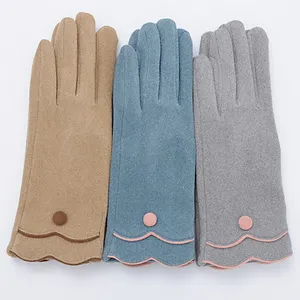 Outdoor Custom Womens Winter Mode Luipaard Print Warm Houden Winter Hand Handschoenen