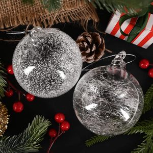 Adornos de Bolas de Cristal para Árbol de Navidad, Bolas Colgantes Grandes de Cristal Transparente con Diseño de Copos de Nieve para Decoración Navideña del Hogar - Product Image 4
