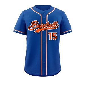 Eco-Friendly Custom Cotton Baseball Jerseys Team Uniforms with Sublimation <b>Transfer</b> Print OEM Available - Product Image 4
