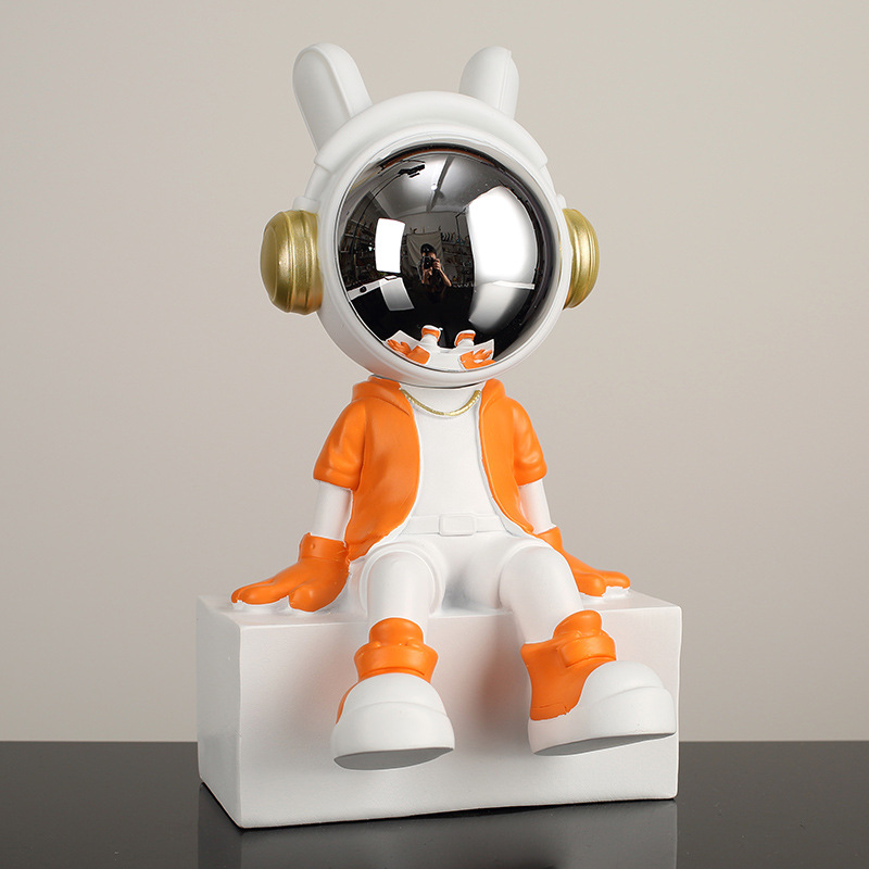 Orange Wish Astronaut