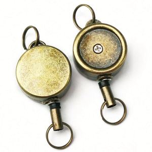 Porte-badge rétractable en métal personnalisé 2022 / Porte-badge rétractable en métal avec mousqueton pour carte d'identité - Product Image 5