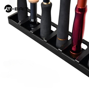 Accessoires de pêche en gros de haute qualité outils de <span class=keywords><strong>canne</strong></span> à pêche présentoir Vertical <span class=keywords><strong>support</strong></span> de <span class=keywords><strong>canne</strong></span> à pêche <span class=keywords><strong>mural</strong></span> en plastique - Product Image 4