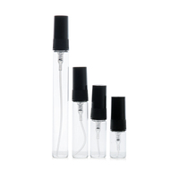 Mini botella de prueba de Perfume, viales de vidrio finos dorados con caja, atomizador de Perfume de 1,5 ml, 2ml, 3ml, 5ml, 10ml