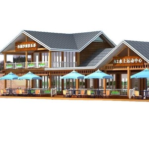 Cabane d'été moderne en bois pour camping extérieur, lodge de réception, montage facile, structure naturelle traitée sous pression - Product Image 4