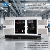 Groupe électrogène diesel silencieux WEICHAI 80 kW 100 kVA monophasé 230 V 50/60 Hz ATS démarrage automatique refroidi par eau pour usage domestique et de secours