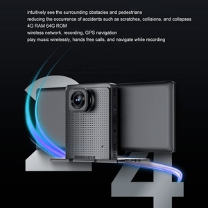 Layar Sentuh 10.3 Inci Kotak Ai Carplay & Android Auto Dash Cam Android 10.0 dengan 4 + 64GB Fleet Remote Monitoring Dashcam 1080P Hd - Product Image 5