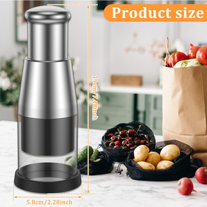 Toptan sıcak mutfak manuel preslenmiş kıyıcı çok fonksiyonlu ayrılabilir paslanmaz çelik gıda manuel preslenmiş sarımsak kıyıcı aracı - Product Image 2