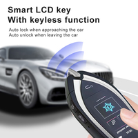 Clé de voiture LCD haut de gamme, fonction IOS Find My pour consulter les informations de localisation, entrée sans clé, compatible avec plusieurs modèles