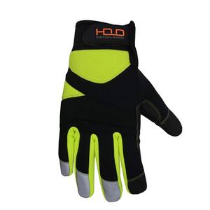 Guantes de Trabajo Industriales de Alta Visibilidad Amarillos con Protección Mecánica para las Manos, con Respaldo de Spandex PRI y Palma Acolchada con <span class=keywords><strong>Gel</strong></span> - Product Image 4