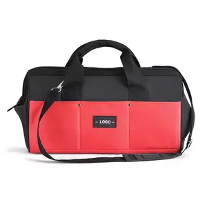 Heavy Duty Wheeled Electrian Tool Bag for Technician Embroidered Logo Packing Card Rubber Color Type