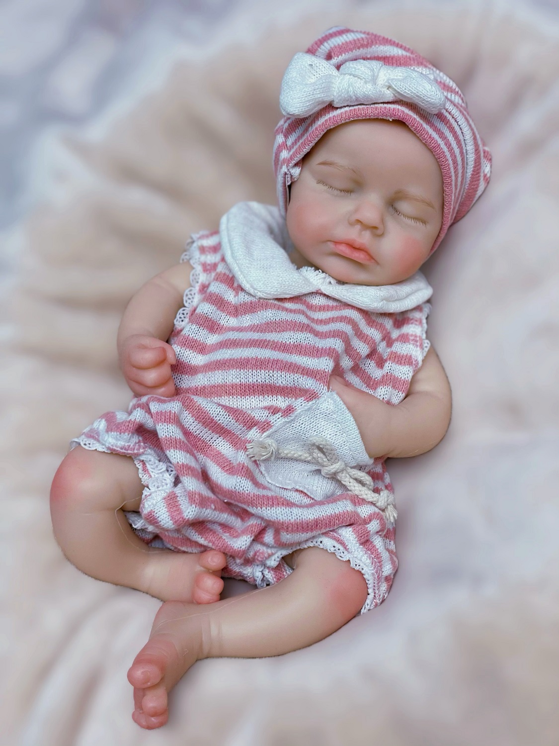 Poupées bébé en silicone solide de 33 cm