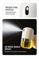 Bouteille pulvérisateur d'huile en plastique PP écologique, type pression, distributeur anti-fuite pour grillades, steak, salade, cuisine