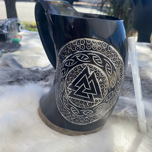 Corne à souffler viking authentique de qualité supérieure en corne naturelle, artisanat naturel de qualité supérieure provenant d'un fournisseur indien de premier plan - Product Image 1