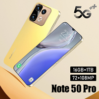 CPU Decacore Note50Pro Berkualitas Tinggi 14 Android 16GB+1TB 5G Kamera Belakang 108MP Layar HD Grosir Global CDMA WIFI
