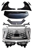 Nouveau kit de carrosserie de voiture automatique pour Alphard et Vellfire 30 35 Facelift LM500H Bodykit calandre de pare-chocs avant arrière phare mise à niveau du feu arrière