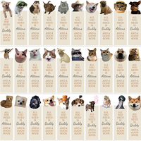 Ensemble de 30 marque-pages photo d'animaux mignons |   Image et texte personnalisables |   Cadeau de Noël pour les étudiants, les enseignants et les amateurs de livres