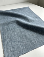 Tissu de rideau occultant 100% polyester, texture lin, largeur 110 pouces, plusieurs couleurs pour la maison et l'hôtellerie