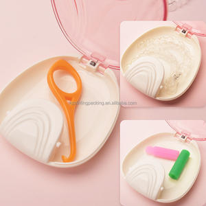 틀니 교정 보이지 않는 교정기 저장 상자 리테이너 케이스 프레스 오픈 치과 실험실 상자 - Product Image 2
