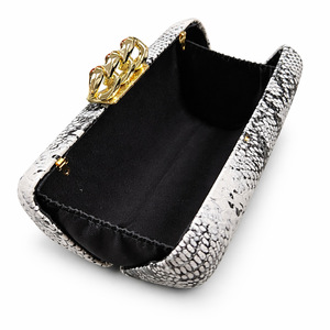 Bolso de Noche Elegante para Mujer con Diseño de Serpiente, Correa de Cadena Desmontable, Cartera de PU, Bolso de Moda para Fiestas Formales y Bodas - Product Image 4