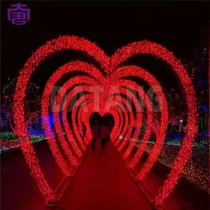 Arco de Navidad 3D Impermeable con Luces LED, Túnel Luminoso para Decoración de Bodas y Hogar, Iluminación de Paisajes - Product Image 3