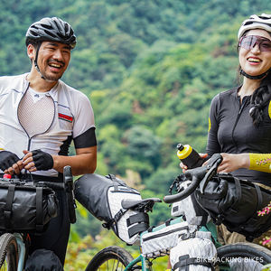 กระเป๋าติดแฮนด์จักรยานกันน้ำ Rhinowalk Wilderness Series <span class=keywords><strong>8</strong></span> ลิตร, กระเป๋าหน้าจักรยานแบบไนลอน 2 ชิ้น สำหรับจัดเก็บสัมภาระ - Product Image 6