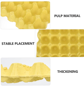 Biodegradable <b>Eco</b>-friendly 30 Hole <b>Eggs</b> Paper Packaging Tray Pulp Fiber <b>Egg</b> Carton Tray - Product Image 4