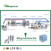 Mingstar 3000 BPH Machine de remplissage automatique d'eau pure minérale en bouteille, équipement d'embouteillage, prix au Ghana