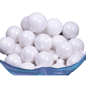 Bolas/Perlas de Cerámica de Silicato de Zirconio al 65% 0.8-30mm Blancas para Molienda, Agente Auxiliar Químico para Chorro de Agua - Product Image 1