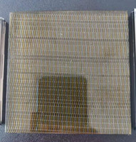 Vente en gros Verre câblé dégradé personnalisé Cloison décorative en verre en tissu laminé teinté