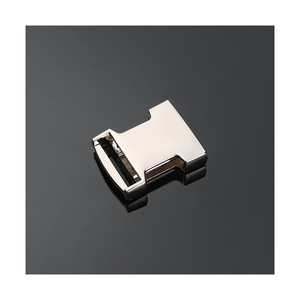 Side Release Buckle Metal Silver Black Durable For Bags Adjustable <b>Webbing</b> Hardware Accessory - Product Image 4