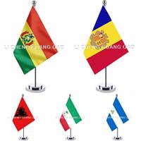 Drapeau de bureau personnalisé et tendance avec support – Drapeau de table intérieur pour conférences et décoration de table de réunion