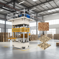 Machine à palettes en bois moulées sur mesure |   Matrice interchangeable pour palettes de 1200x1000 et 1100x1000 mm, modèle TY-1250, marque ThoYu, moteur