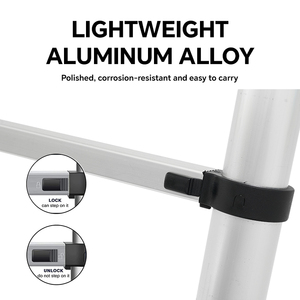 STARRYHEART Multi-Purpose A Frame Telescopic <b>Ladders</b> Easy Storage Aluminum Extension <b>Ladder</b> for Outdoor Home RV - Product Image 2