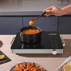 Table de cuisson électrique en céramique Winningstar, panneau tactile en cristal noir à lumière bleue, haute puissance, norme britannique/européenne, pour la maison - Product Image 3