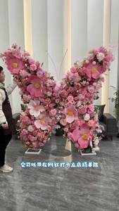 特价婚庆商场派对装饰花蝴蝶造型布置背景人造蝴蝶花墙背景 - Product Image 5