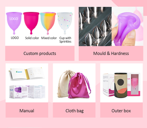 Furuize Supply OEM ODM Copa Menstruation Cupmate Wieder verwendbare Sport Silikon Menstruation tasse - Product Image 4