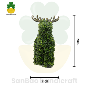 Grand Cerf Artificiel en Topiaire - Décoration <span class=keywords><strong>de</strong></span> <span class=keywords><strong>Jardin</strong></span> Originale et Fournitures <span class=keywords><strong>de</strong></span> Mariage pour Événements Extérieurs/Intérieurs - Product Image 5