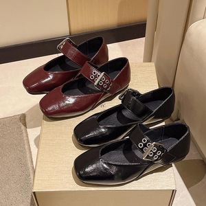 Women's Comfortable Lightweight Ballet <b>Flat</b> Shoes PU Insole Toe Loop Buckle Detail Slip-On Closure Daily Spring/Summer/Autumn - Product Image 6