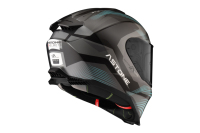 Casques ASTONE Nouveau casque de moto intégral en ABS avec visière anti-buée détachable Noir mat/Bleu YB03 GT6 XS-3XL pour l'exportation