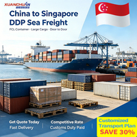 Agent maritime XuanChuan, service DDP Chine-Singapour, marchandises volumineuses, articles ménagers, fournitures de bureau, LCL + Express
