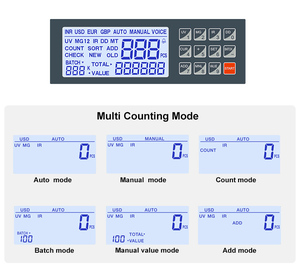 Compteur de billets UV/MG AL-5117, détecteur de faux billets, <span class=keywords><strong>machine</strong></span> à compter l'argent, pratique et économique, avec écran LCD - Product Image 6