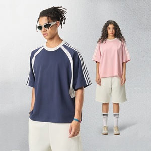 T-shirt Personalizzata Oversize in Cotone 100% Tessuto, Manica Corta, Bianco e Nero, Estiva, Sportiva, Traspirante, ad Asciugatura Rapida, di Alta Qualità - Product Image 1