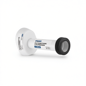 Tuyau de raccordement télescopique 40/44mm L.30cm blanc pour flexibles de plomberie à cassette intégrée - Product Image 3