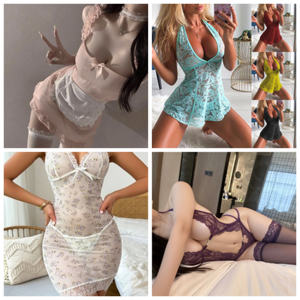 Комплект женского эротического белья: бюстгальтер с открытой передней частью, трусики, костюм для косплея, сексуальная одежда, большие размеры - Product Image 3