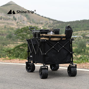 ShineTrip Tanto Camper Pliable Camping Chariot Portable En Plein Air 4 Roues Chariot Main Pousser - Product Image 2